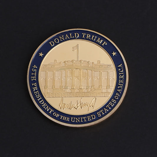Trump Trump Takes Office Gilded Commemorative Coin